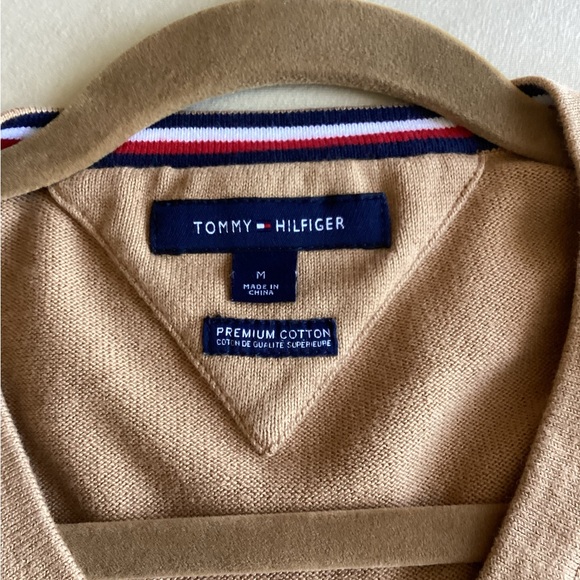 Mens Tommy Hilfiger V-Neck Sweater - Picture 2 of 4